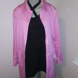 Women Size 16, Pink Bandolino Stretch Overcoat
